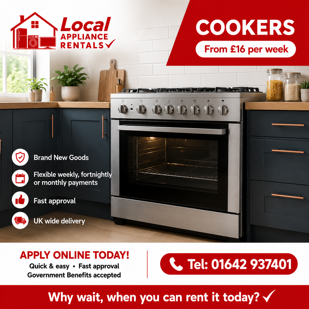 Cookers rental promotional image