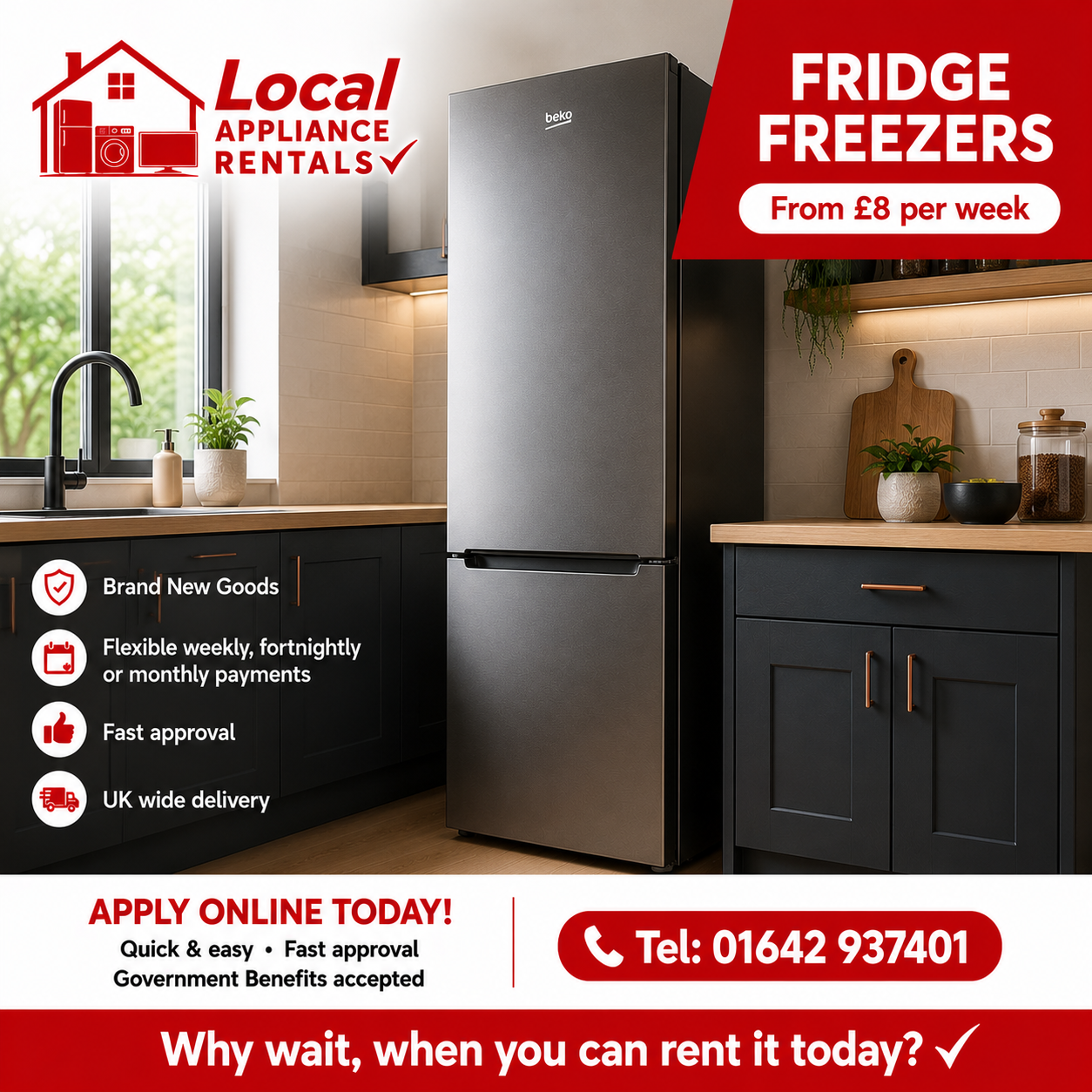 Fridge freezers rental promotional image