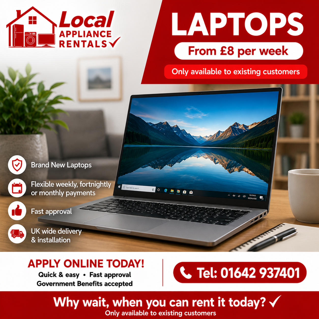 Laptops rental promotional image